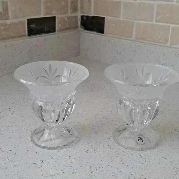 CANDLE tapers holder 24% led crystal made in France vintage CRISTAL D'AR… - Picture 5 of 5